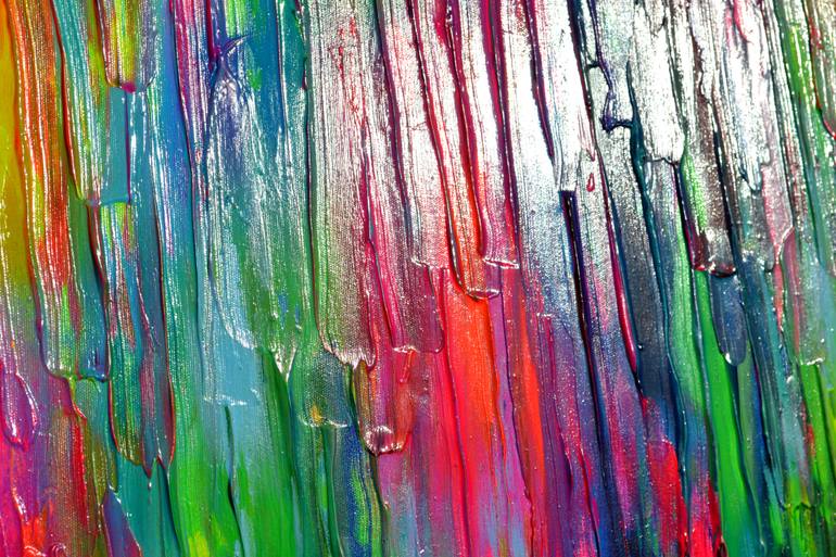 Original Abstract Beach Painting by Soos Tiberiu