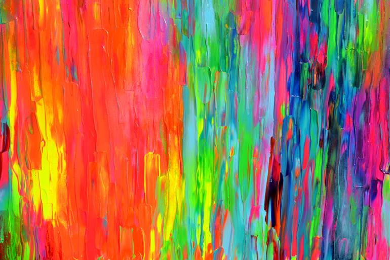 Original Abstract Beach Painting by Soos Tiberiu