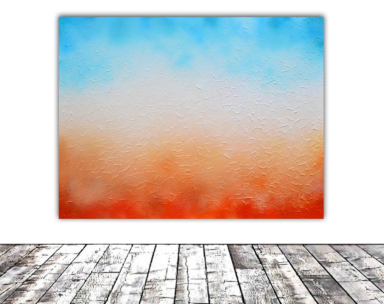 Original Abstract Beach Painting by SOOS TIBERIU