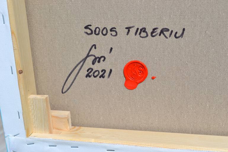 Original Impressionism Abstract Painting by Soos Tiberiu