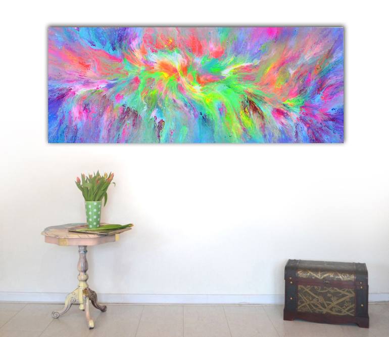 Original Fine Art Abstract Painting by SOOS TIBERIU