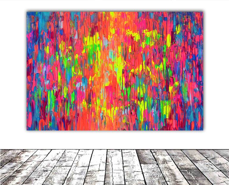 Original Abstract Painting by SOOS TIBERIU