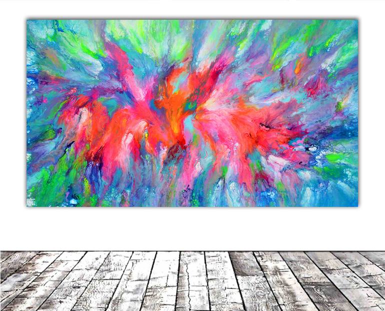 Original Fine Art Abstract Painting by SOOS TIBERIU