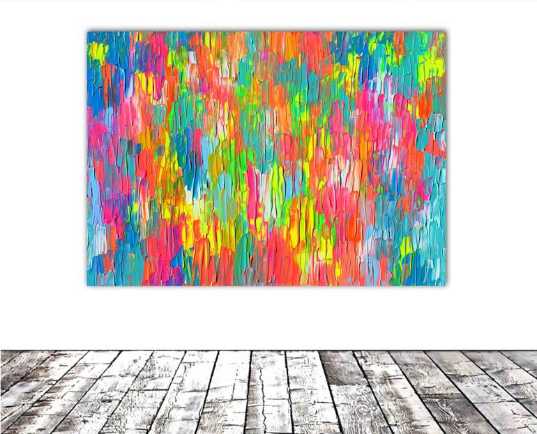 Original Fine Art Abstract Painting by SOOS TIBERIU