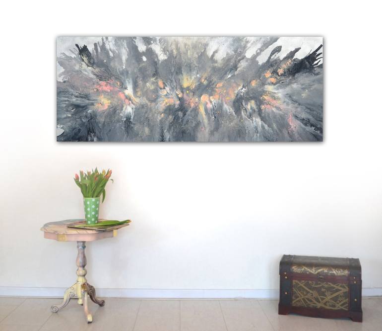 Original Fine Art Abstract Painting by SOOS TIBERIU