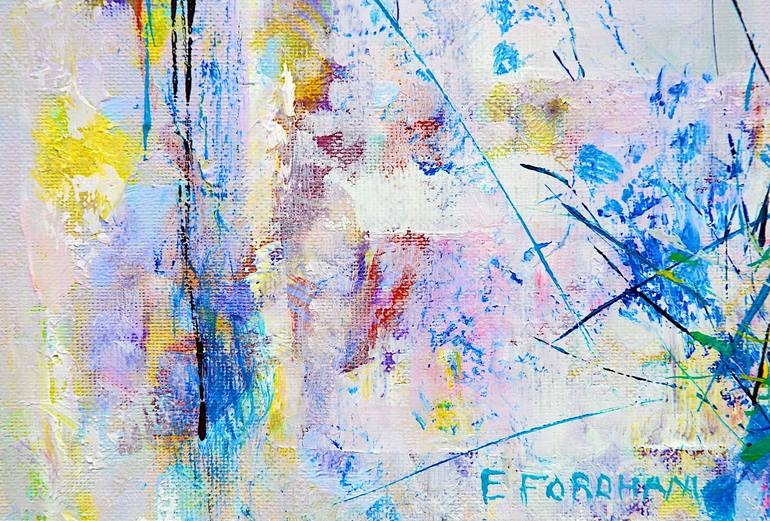 Original Abstract Expressionism Abstract Painting by Eddie Fordham