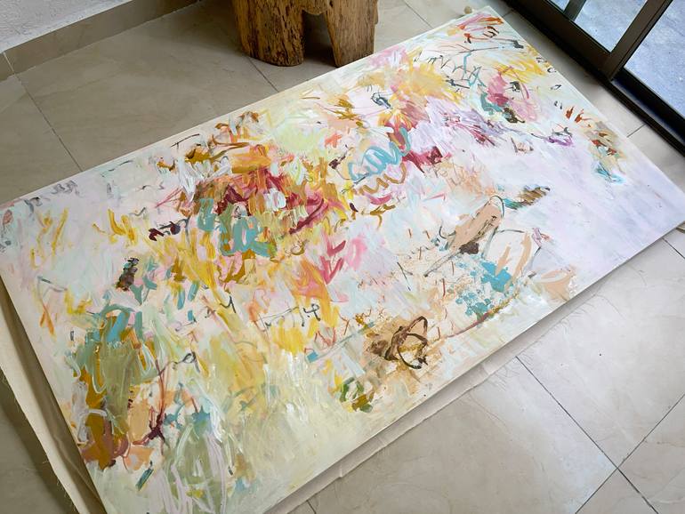 Original Abstract Expressionism Abstract Painting by Paola Pugliese