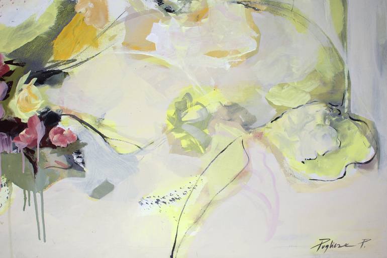 Original Abstract Floral Painting by Paola Pugliese