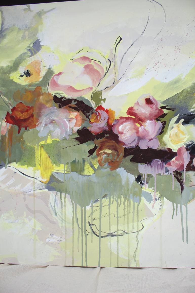 Original Floral Painting by Paola Pugliese