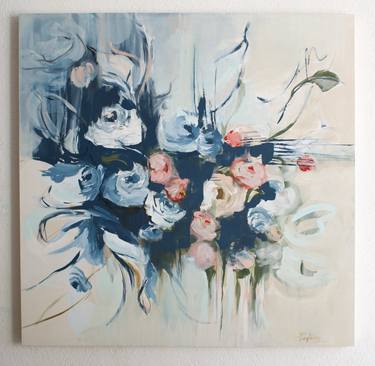 Original Abstract Floral Paintings by Paola Pugliese