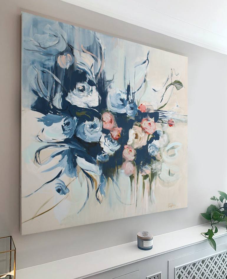 Original Abstract Floral Painting by Paola Pugliese