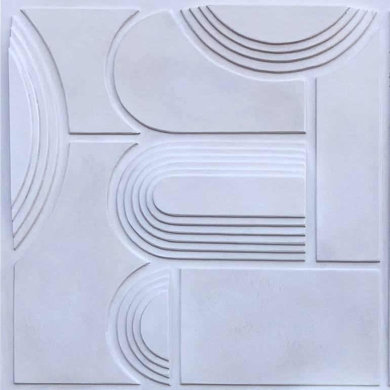 Original Minimalism Geometric Painting by Paul Bik