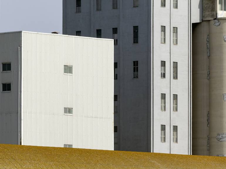 Original Architecture Photography by Adriano Nicoletti | Cubism Art on Paper | Factory's colors and shapes