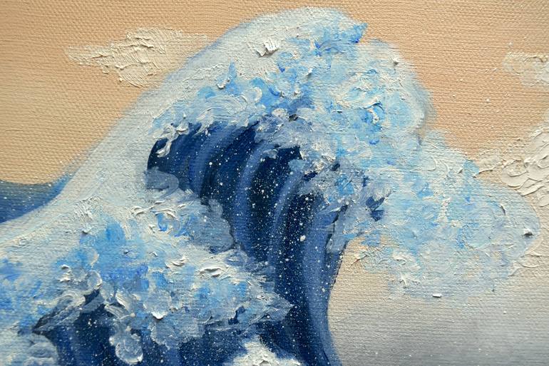 Original Art Deco Water Painting by Ayako Wakayama
