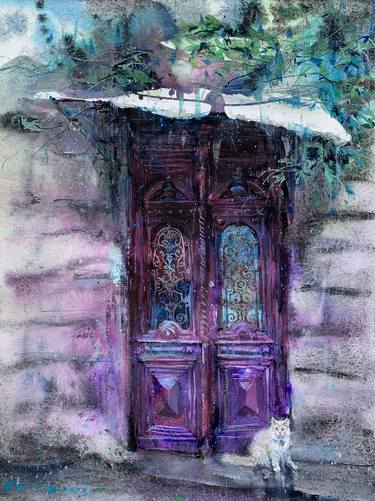 Original Impressionism Architecture Paintings by Prunk Fox