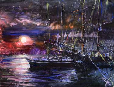 Original Yacht Paintings by Prunk Fox