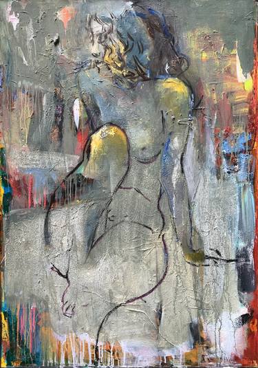 Original Abstract Nude Paintings by Prunk Fox