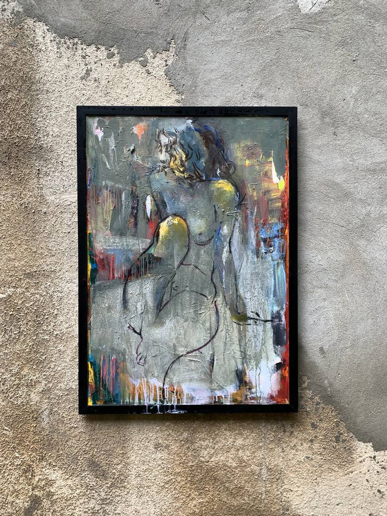 Original Abstract Nude Painting by Prunk Fox