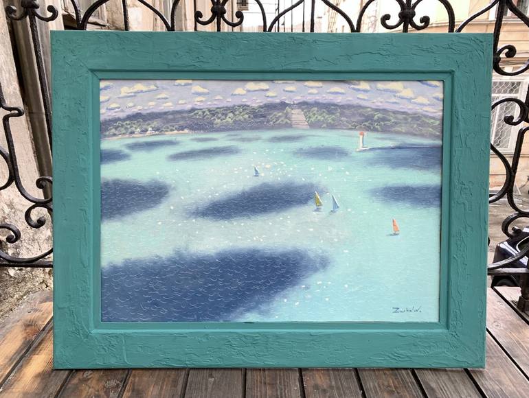 Original Impressionism Seascape Painting by Prunk Fox