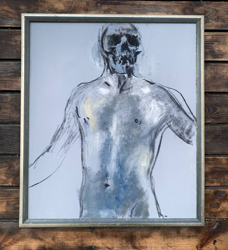 Original Contemporary Nude Painting by Prunk Fox
