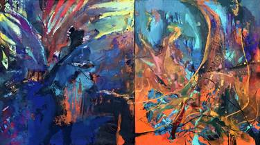 Original Abstract Paintings by Prunk Fox