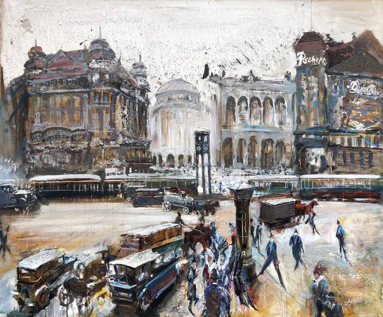 Potsdamer Platz Painting by Prunk Fox Saatchi Art