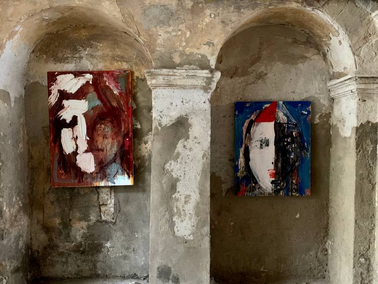 Original Abstract People Painting by Prunk Fox