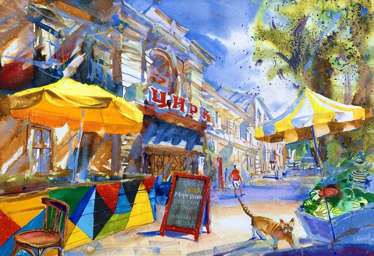 Circus Painting by Prunk Fox | Saatchi Art Czech Republic