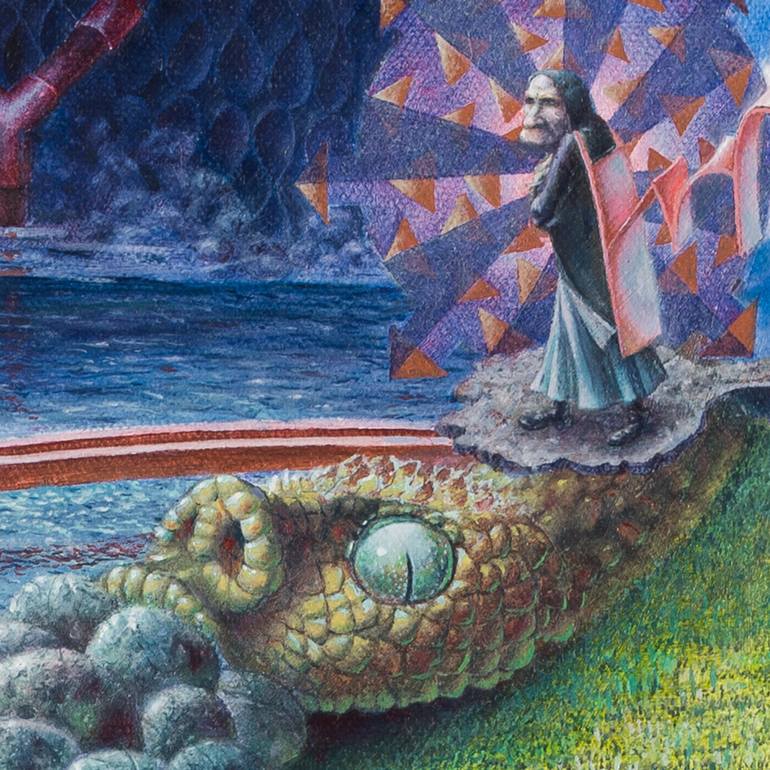 Original Surrealism Fantasy Painting by George Karakasoglou