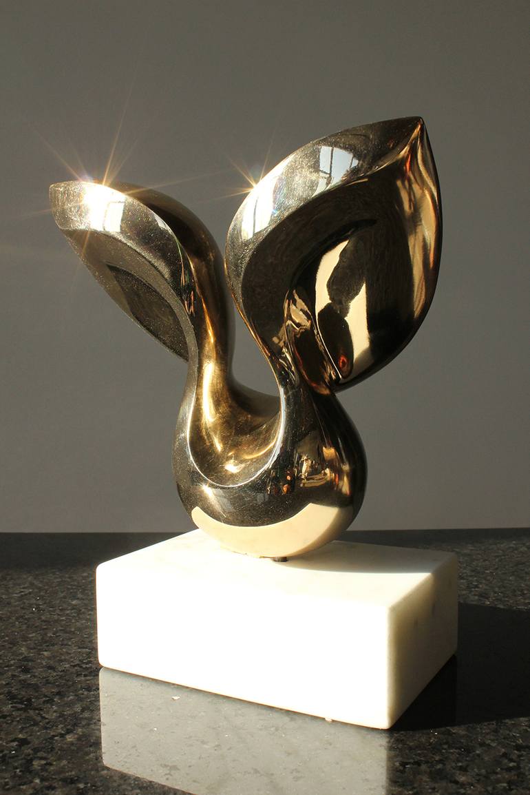 Original Abstract Geometric Sculpture by Karl Geckler