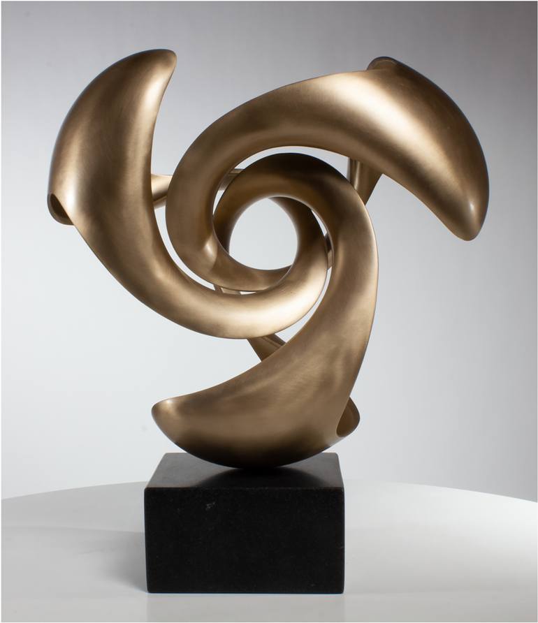 Original Abstract Geometric Sculpture by Karl Geckler