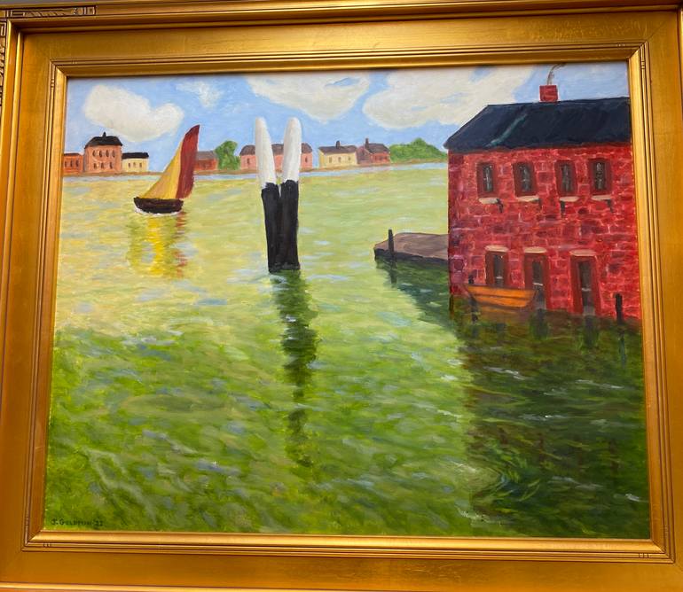 Original Impressionism Water Painting by Dr Joel Goldman