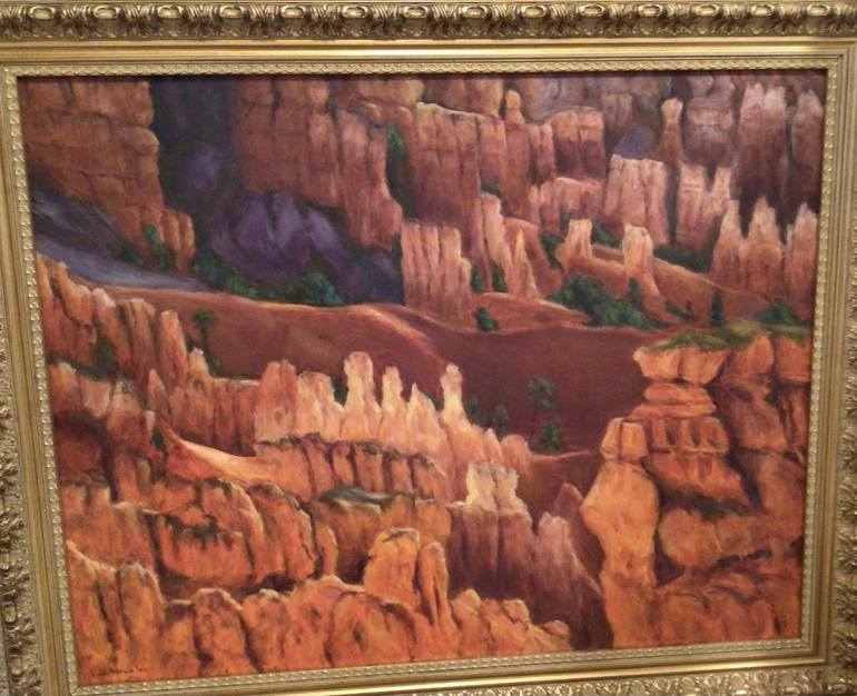 Original Impressionism Landscape Painting by Dr Joel Goldman