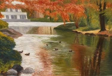 Original Impressionism Landscape Painting by Dr Joel Goldman