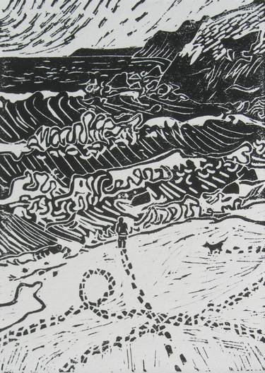 Print of Seascape Printmaking by Jill Hudson