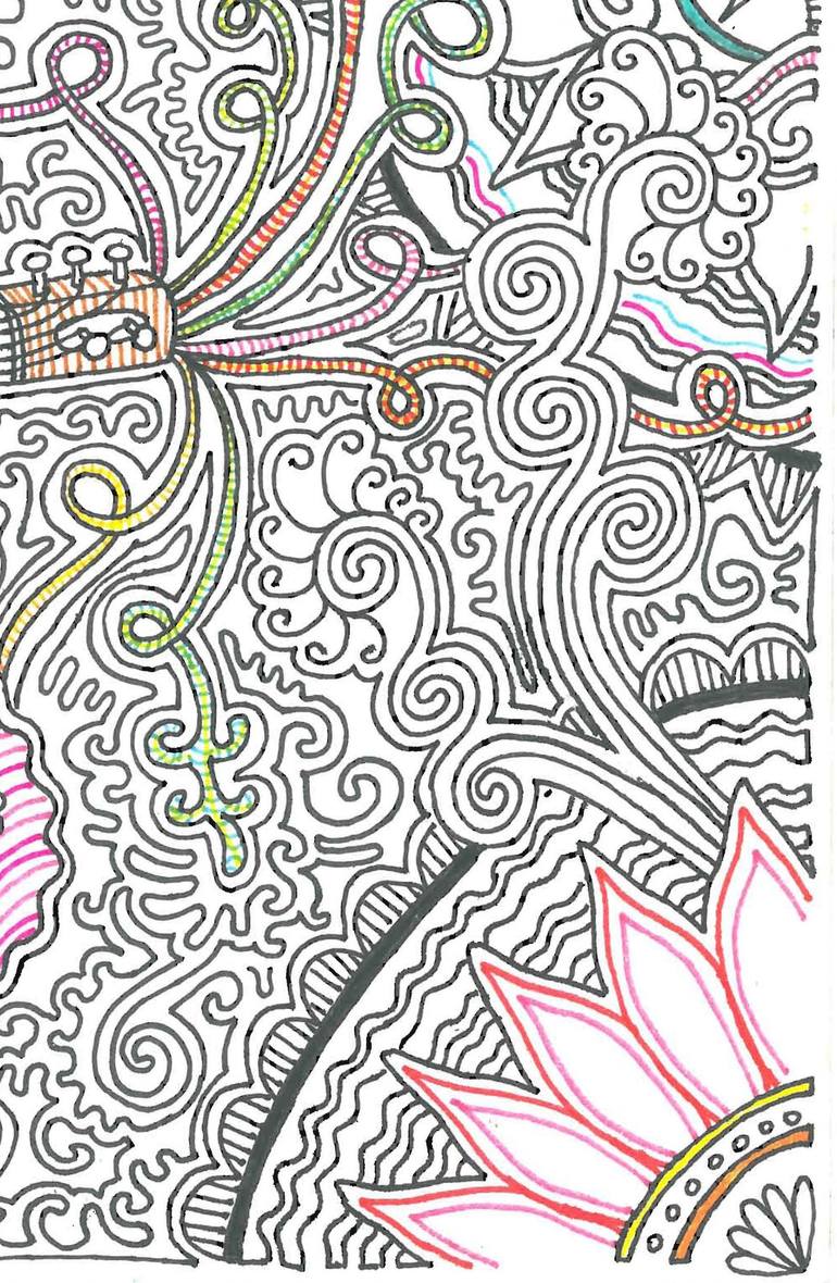 Original Abstract Music Drawing by Chitrank Upadhyay