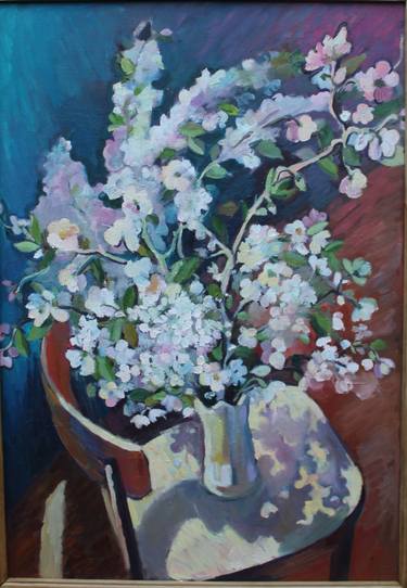 Print of Art Deco Floral Paintings by Hripsime Gurgenyan