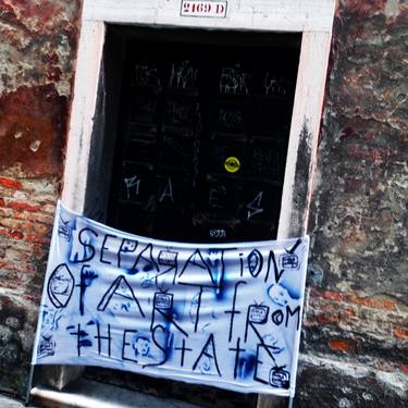 Installation of "The Separation of Art and State" in Arsenal,Venice56, 17 of May 2015" by kostya goldtv thumb