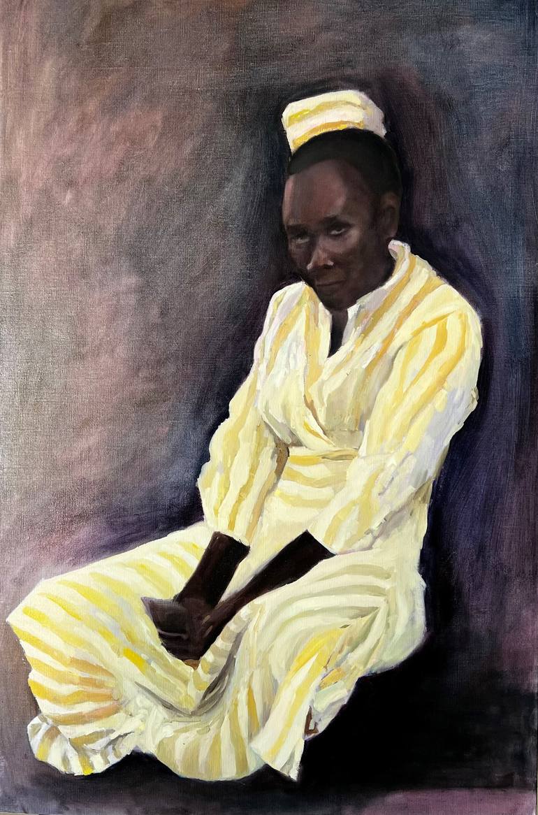 Original Contemporary Portrait Painting by Natalia Menshenina