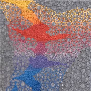 Original Abstract Geometric Paintings by Farnaz Farid