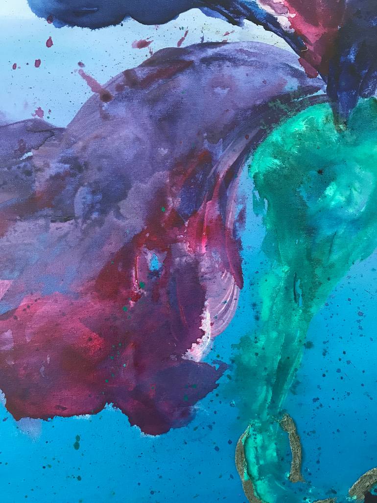 Original Art Deco Abstract Painting by Farnaz Farid