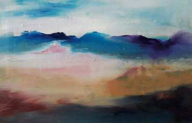 Print of Abstract Expressionism Landscape Paintings by Ekaterine Koiava