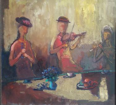 "Ukrainian Musicians", 70 * 73 cm, canvas / oil, 2017 thumb