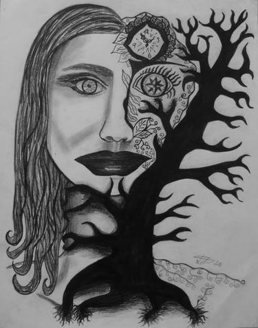 Print of Surrealism People Drawings by Klárinka Libero