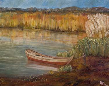 Print of Boat Paintings by Rubaiyet Abedin