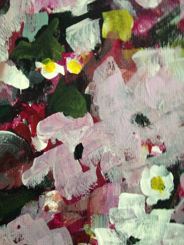 Original Abstract Expressionism Floral Painting by Nineke Havinga