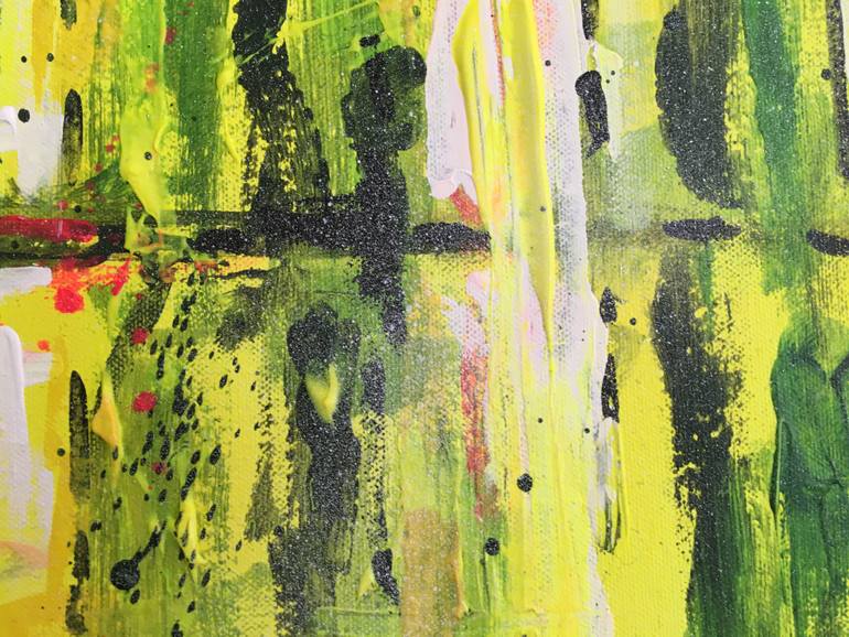 Original Abstract Architecture Painting by Nineke Havinga