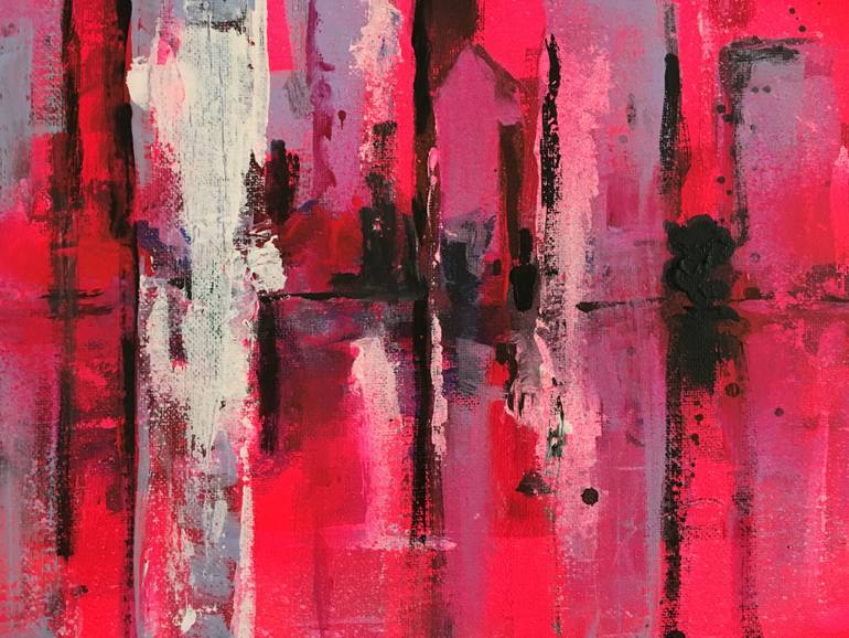 Original Abstract Architecture Painting by Nineke Havinga