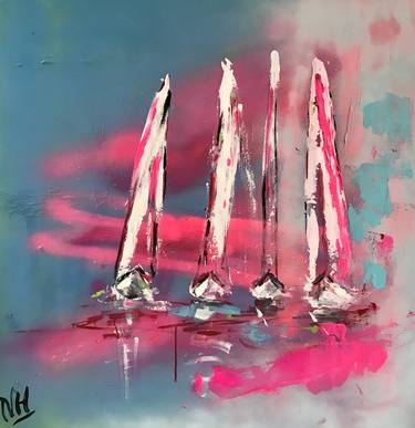 Print of Abstract Expressionism Sailboat Paintings by Nineke Havinga