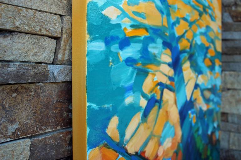 Original Abstract Landscape Painting by Joanne Evers